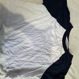 Old Navy Navy and White Raglan Tee